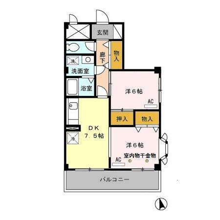 エクセル八雲台の間取り画像