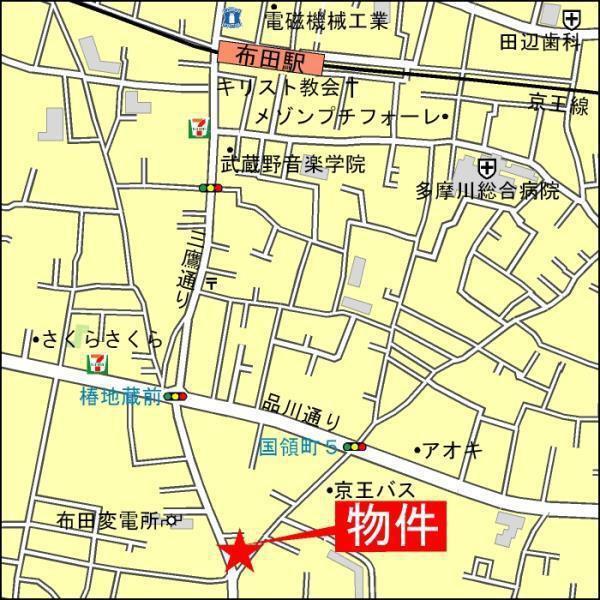 カーサグリーンプラザの現地案内図画像