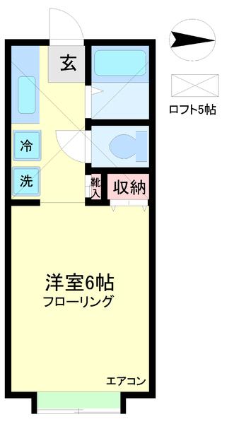 スカイパレスＭ２の間取り画像