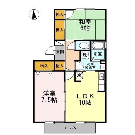 パインアベニューハイムの間取り画像