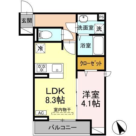 Dアセット飛田給の間取り画像