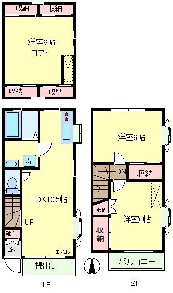 センチュリー上石原13号館の間取り画像