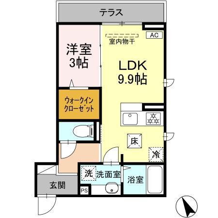 Dアセット飛田給の間取り画像