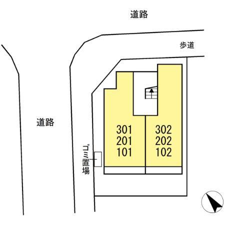 レクエルドの現地案内図画像