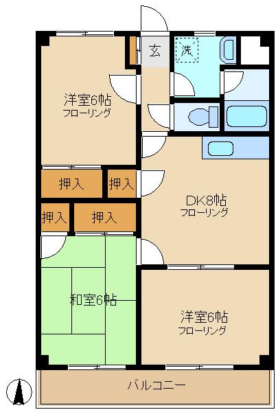 スプランドゥール国領の間取り画像