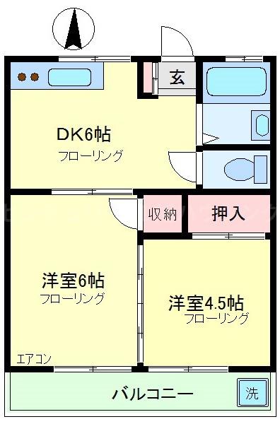 コーポ三光の間取り画像