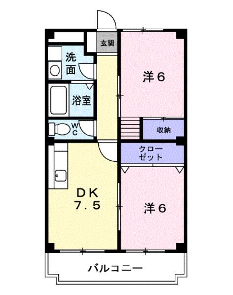 グリーンパレス柏野の間取り画像