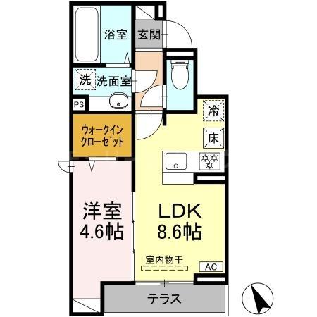 Dアセット飛田給の間取り画像