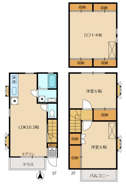 センチュリー上石原１３号館の間取り画像