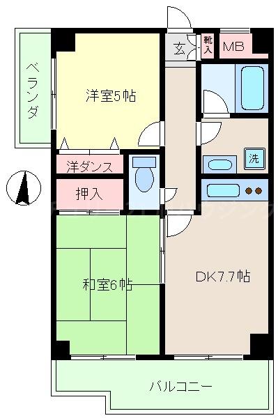 五香屋プラザビルの間取り画像