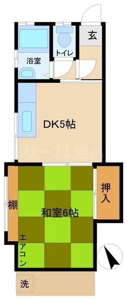 グリーンコーポの間取り画像