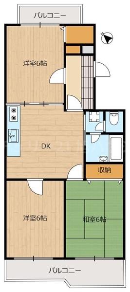 第3プラムハイツの間取り画像