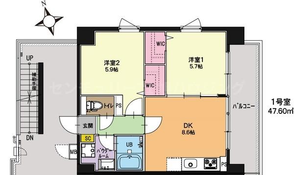 ロンブス調布の間取り画像