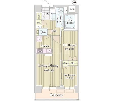 カハレア調布の間取り画像
