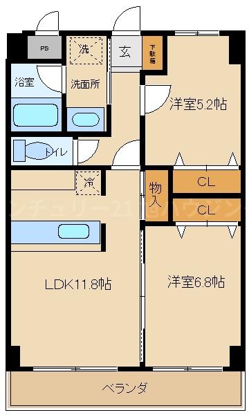 PureCrestの間取り画像