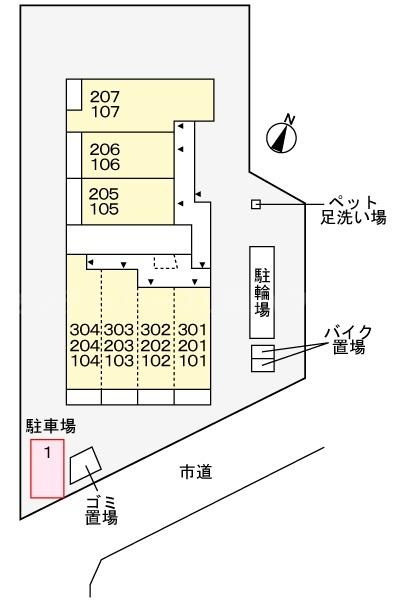 リヴィエール ヴィラ 神代の現地案内図画像