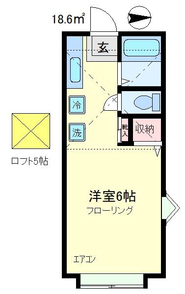 スカイパレスM6の間取り画像