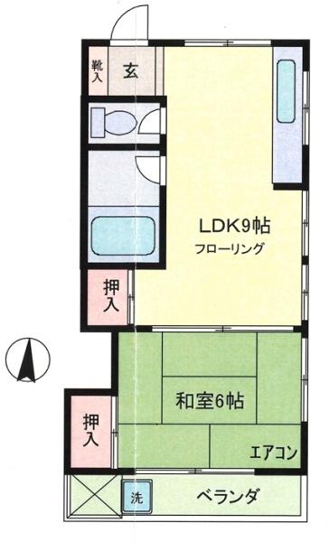 市川荘の間取り画像