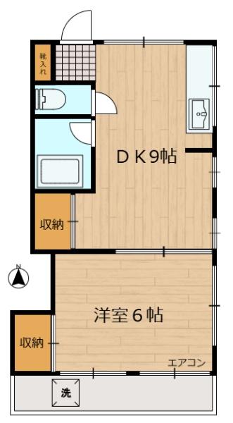 市川荘の間取り画像