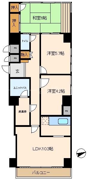 グランドール武戸野の間取り画像
