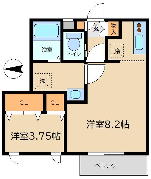 リアンプリエールの間取り画像