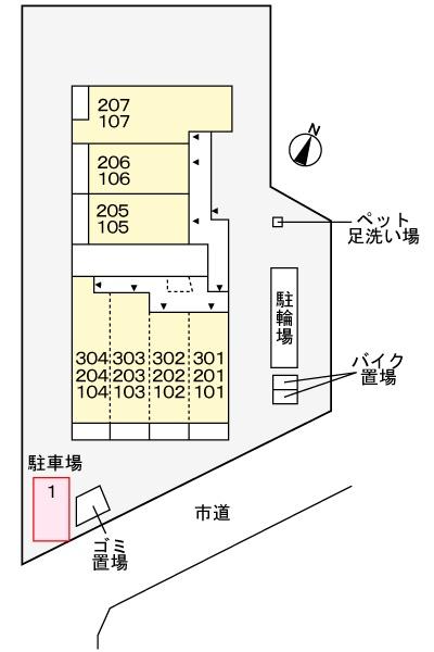 リヴィエール ヴィラ 神代の現地案内図画像