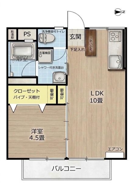 アズミハイツの間取り画像