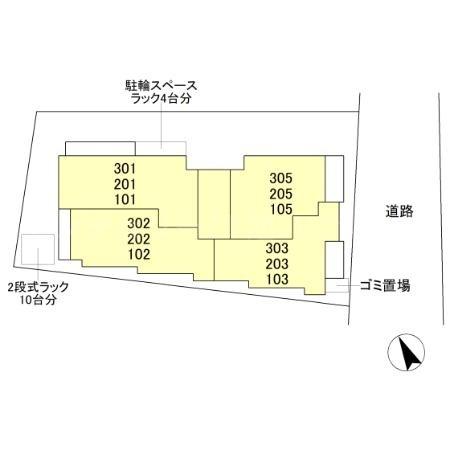 Asset-Court調布柴崎の現地案内図画像
