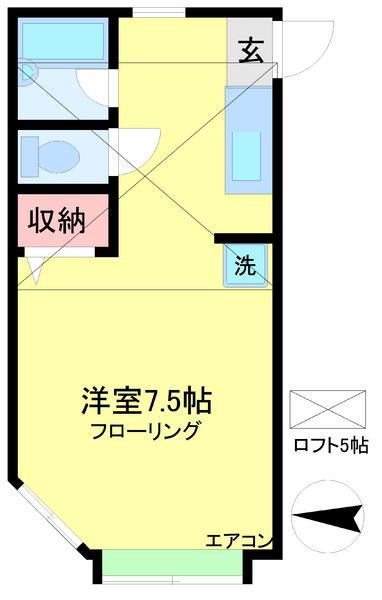 スカイパレスM6の間取り画像