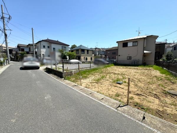 【建築条件なし】松戸市二ツ木　～全１区画～の前面道路含む現地写真画像
