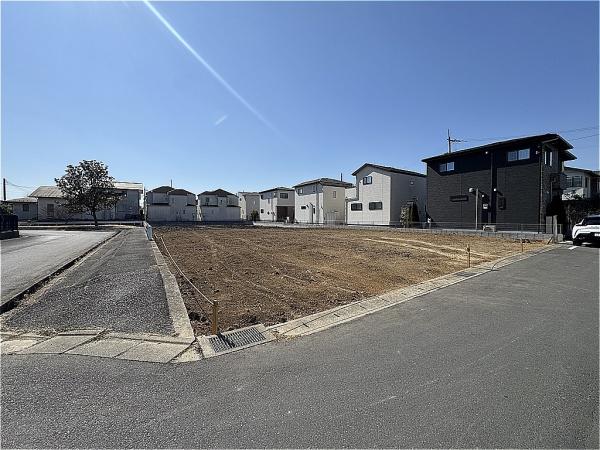 流山市鰭ケ崎の土地の前面道路含む現地写真画像