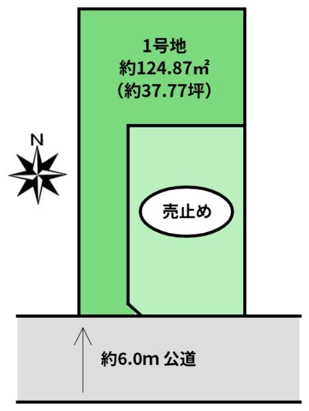 松戸市常盤平６丁目の土地の間取り画像