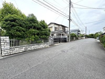 松戸市常盤平６丁目の土地の前面道路含む現地写真画像
