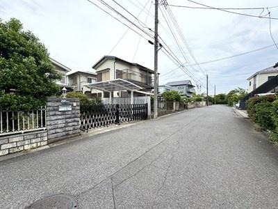 松戸市常盤平６丁目の土地の前面道路含む現地写真画像