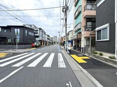 葛飾区金町１丁目の土地の前面道路含む現地写真画像