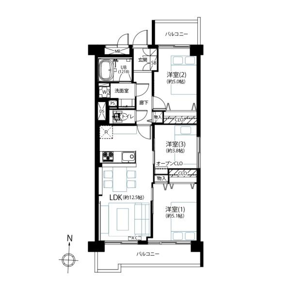 グリーンコーポ京成小岩の間取り画像