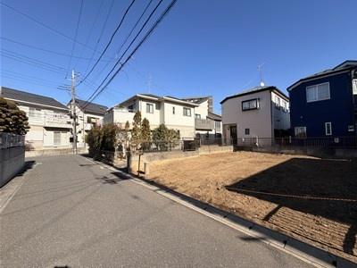 【売地】松戸市東平賀4期の前面道路含む現地写真画像