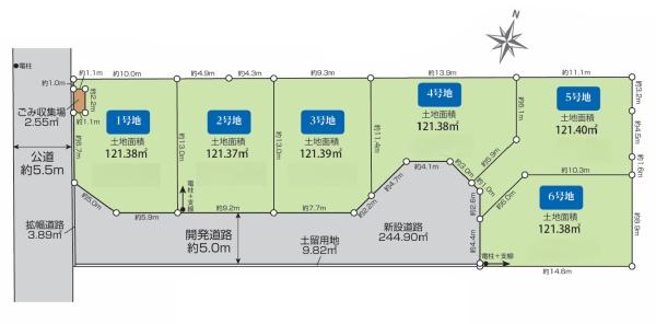 松戸市田中新田全6区画 5号地の間取り画像