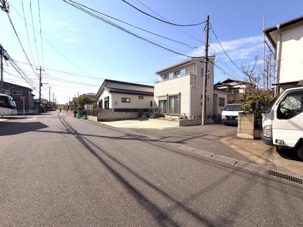 松戸市栄町西５丁目の土地の前面道路含む現地写真画像