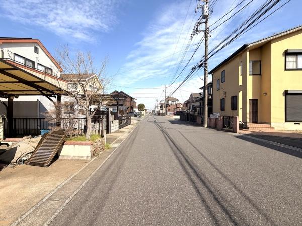 松戸市栄町西５丁目の土地の前面道路含む現地写真画像