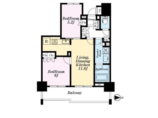 オープンレジデンシア亀有の間取り画像