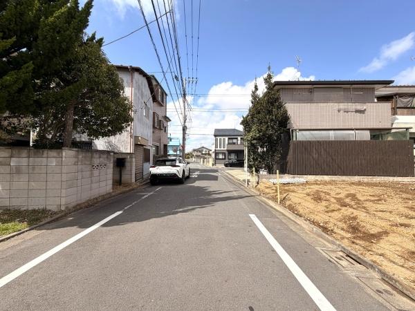 葛飾区東水元３丁目の土地の前面道路含む現地写真画像