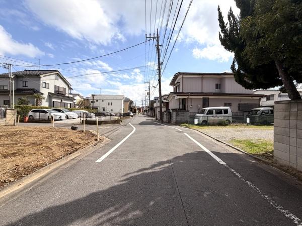 葛飾区東水元３丁目の土地の前面道路含む現地写真画像
