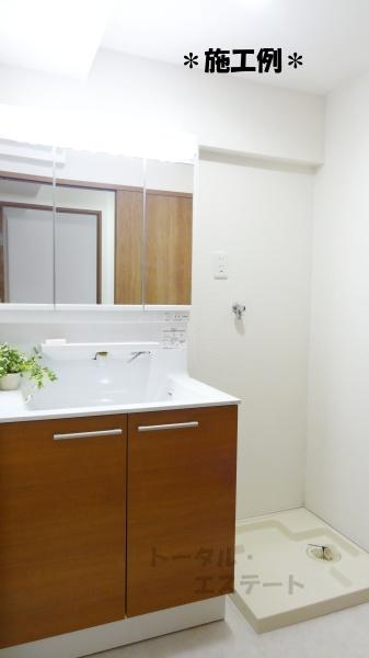 市川ハイツA棟の洗面台・洗面所画像