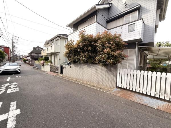 松戸市二ツ木の土地の前面道路含む現地写真画像