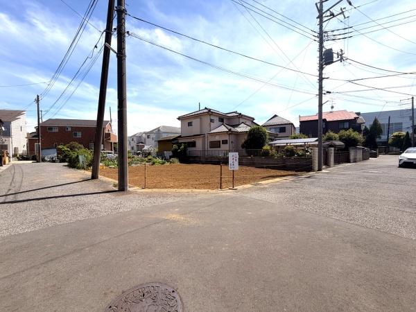 松戸市高塚新田の土地の前面道路含む現地写真画像