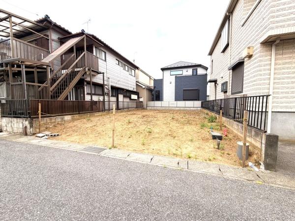 【建築条件なし】古ケ崎　売地全１区画の現地土地写真画像
