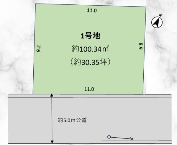 柏市南逆井２丁目の土地の間取り画像