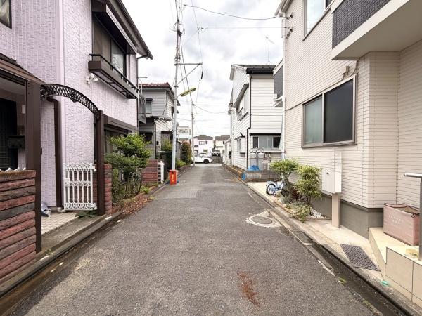葛飾区西水元３丁目の新築一戸建の前面道路含む現地写真画像