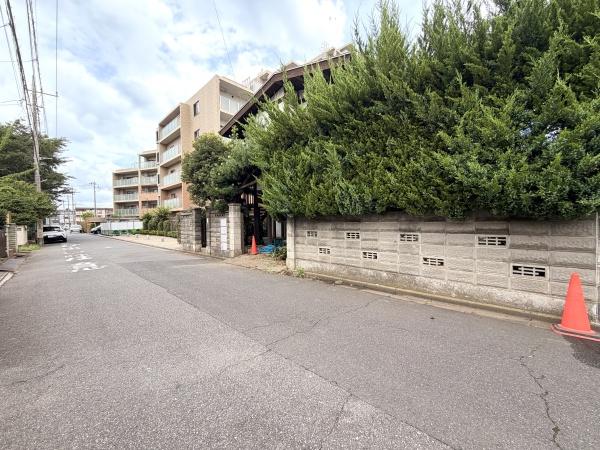 松戸市常盤平双葉町の土地の前面道路含む現地写真画像